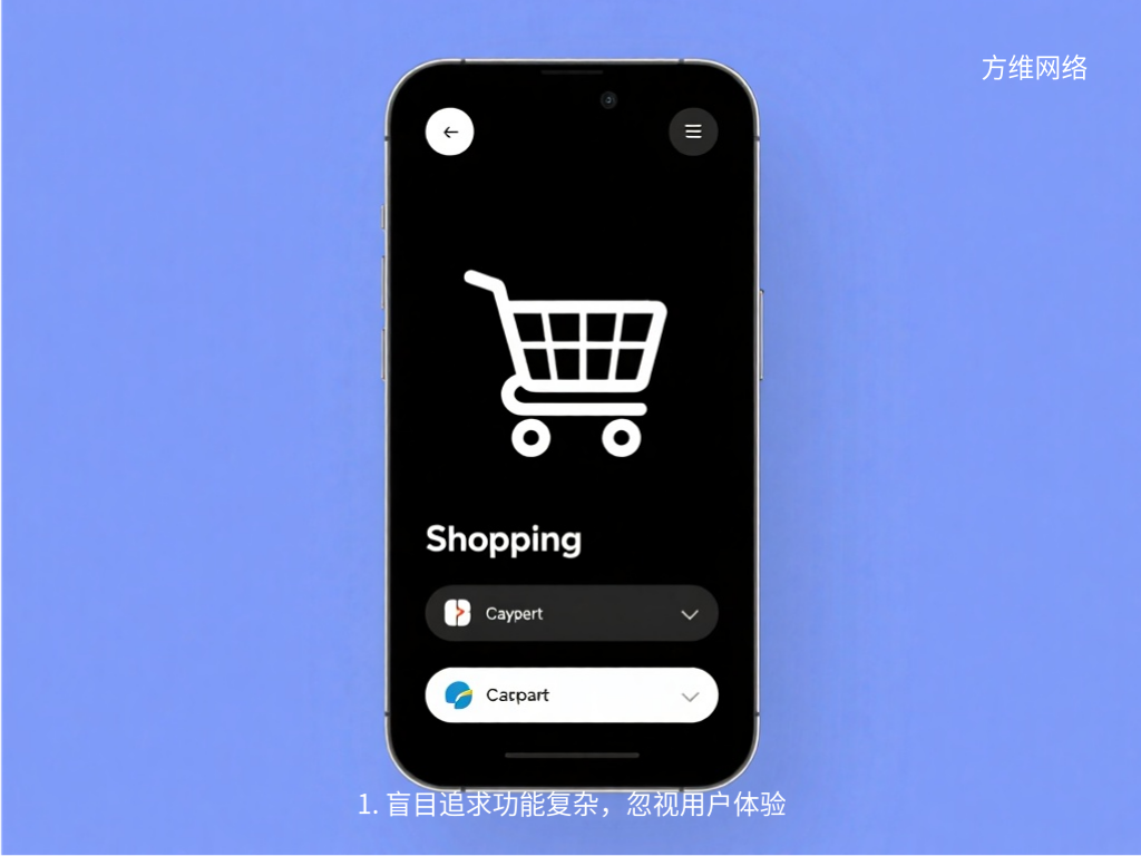 1. 盲目追求功能復雜，忽視用戶體驗
